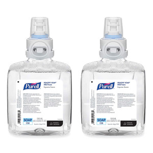 PURELL Professional HEALTHY SOAP Mild Foam Refill, For CS8 Dispensers, Fragrance-Free, 1,200 mL, 2/Carton