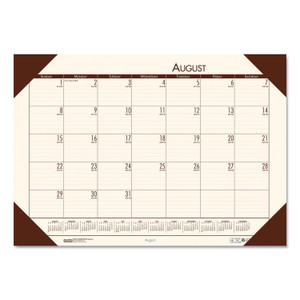 House of Doolittle EcoTones Recycled Academic Desk Pad Calendar, 18.5 x 13, Cream Sheets, Brown Corners, 12-Month (Aug to July): 2023 to 2024 View Product Image