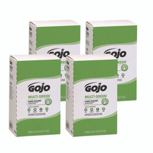 GOJO MULTI GREEN Hand Cleaner, Refill for PRO TDX Push Style Dispenser, Citrus Solvent with Natural Pumice, 2,000 mL, 4/Carton