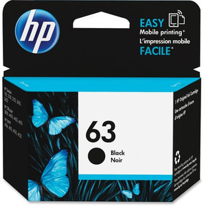 HP 63 Original Inkjet Ink Cartridge - Black - 1 Each