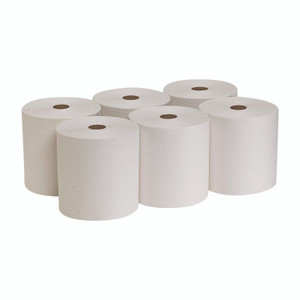 Georgia Pacific Professional Pacific Blue Basic Nonperforated Paper Towel Rolls, 1-Ply, 7.88" x 800 ft, White, 6 Rolls/Carton
