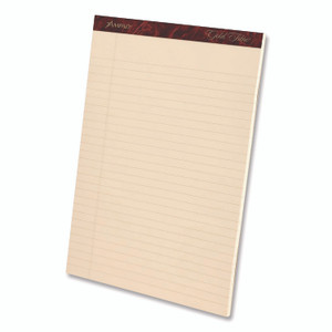 Ampad Gold Fibre Writing Pads, Narrow Rule, 50 Canary-Yellow 5 x 8 Sheets, 4/Pack