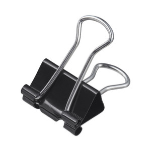 Universal Binder Clip Zip-Seal Bag Value Pack, Medium, Black/Silver, 36/Pack