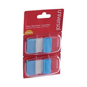 Universal Page Flags, Blue, 50 Flags/Dispenser, 2 Dispensers/Pack (UNV99002) View Product Image