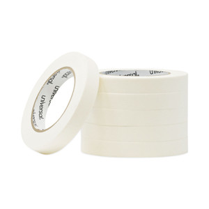 Universal Removable General-Purpose Masking Tape, 3" Core, 18 mm x 54.8 m, Beige, 6/Pack (UNV51334) View Product Image