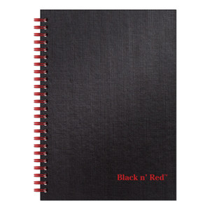 Black n' Red Hardcover Twinwire Notebooks, SCRIBZEE Compatible, 1-Subject, Wide/Legal Rule, Black/Red Cover, (70) 8.25 x 5.88 Sheets