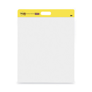 Post-it Easel Pads Super Sticky Self-Stick Wall Pad, Unruled, 20 x 23, White, 20 Sheets/Pad, 2 Pads/Pack, 2 Packs/Carton (MMM566) View Product Image