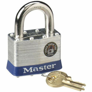 Master Lock 2" Steel Security Padlock - Cut Resistant - Steel - Silver