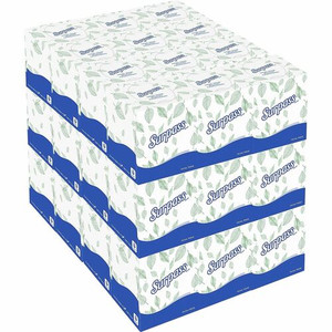 Surpass Facial Tissue Cube for Business - 2 Ply - 8.30" Width x 7.80" Length - White - Fiber - 90/Box