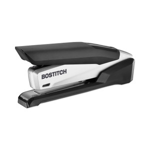 Bostitch InPower Spring-Powered Desktop Stapler with Antimicrobial Protection, 28-Sheet Capacity, Black/Silver (ACI1110) View Product Image