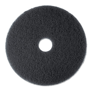 3M Low-Speed High Productivity Floor Pads 7300, 20" Diameter, Black, 5/Carton (MMM08278) View Product Image