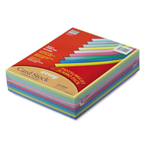 Pacon Array Card Stock, 65 lb Cover Weight, 8.5 x 11, Assorted, 250/Pack PAC101195