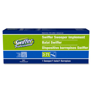 Swiffer Professional Sweeper - 10" Width Head - Swivel Head, Lightweight - Green - (PGC09060)
