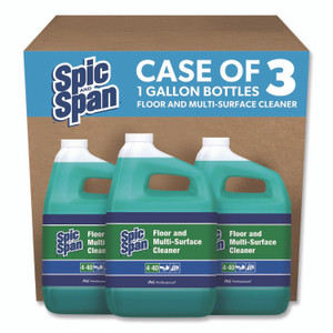 Spic and Span Liquid Floor Cleaner, 1 gal Bottle, 3/Carton