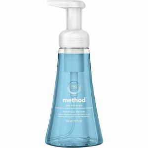 Method Foaming Hand Soap - Sea Mineral Scent - 10 fl oz - Pump Bottle Dispenser - Hand - Light Blue - (MTH00365)