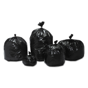 AbilityOne 8105013862428, SKILCRAFT Recycled Content Trash Can Liners, 65 gal, 1.5 mil, 50", Brown/Black, 100/Carton (NSN3862428) View Product Image