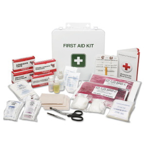 AbilityOne 6545006561093, SKILCRAFT First Aid Kit, Industrial/Construction, 8-10 Person Kit, 169 Pieces, Metal Piece