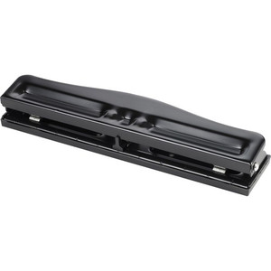 Business Source 3-Hole Adjustable Paper Punch - 3 Punch Head(s) - (BSN65645)