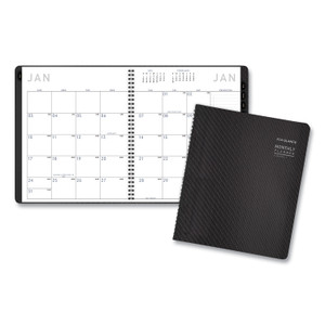AT-A-GLANCE Contemporary Monthly Planner, Premium Paper, 11 x 9, Graphite Cover, 12-Month (Jan to Dec): 2025