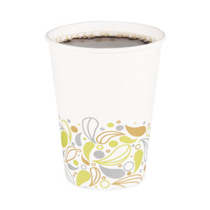 Boardwalk Deerfield Printed Paper Hot Cups, 12 oz, 50/Sleeve, 20 Sleeves/Carton