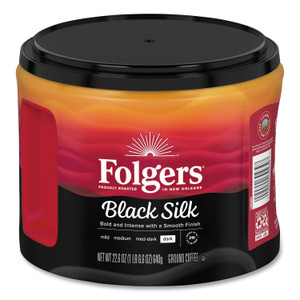 Folgers Coffee, Black Silk, 22.6 oz Canister