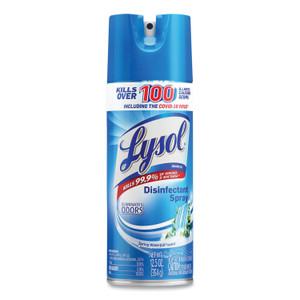 LYSOL Brand Disinfectant Spray, Spring Waterfall, Liquid, 12.5 oz Aerosol Spray, 12/Carton