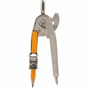 Charles Leonard Ball Bearing Safety Compass - 1 Piece(s) - Metal, Aluminum - Silver