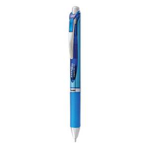 Pentel EnerGel RTX Gel Pen, Retractable, Medium 0.7 mm, Blue Ink, Blue/Light Blue Barrel PENBL77C