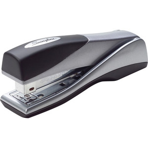 Swingline Optima Grip Stapler - Staples Upto 25 Sheet of 20lb Paper - Holds Upto 210 Staple - Full Strip - Staple Size: 0.25" - Silver