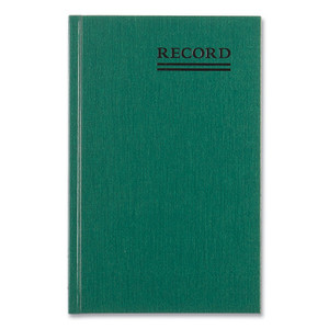 National Emerald Series Account Book, Green Cover, 9.63 x 6.25 Sheets, 200 Sheets/Book (RED56521) View Product Image