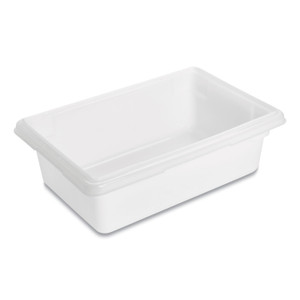 Rubbermaid Commercial Food/Tote Boxes, 3.5 gal, 18 x 12 x 6, White, Plastic (RCP3509WHI) View Product Image