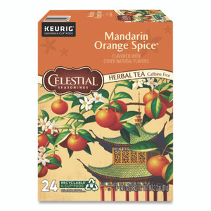 Celestial Seasonings Mandarin Orange Spice Herb Tea K-Cups 24/Box