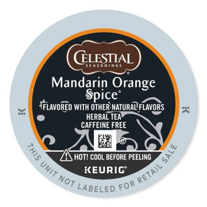 Celestial Seasonings Mandarin Orange Spice Herb Tea K-Cups 24/Box (GMT14735) View Product Image