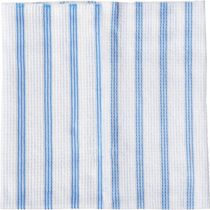 Rubbermaid Commercial HYGEN Microfiber Cloths - 12" Length x 12" Width - Disinfectant, Low Linting, Built-In Scrubber, Disposable, Contaminant-free - Blue - 10/Pack