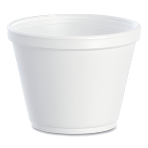 Dart Food Containers, 12 oz, White, Foam, 25/Bag, 20 Bags/Carton (DCC12SJ20) View Product Image