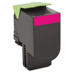 Lexmark 80C10M0 Return Program Toner, 1,000 Page-Yield, Magenta