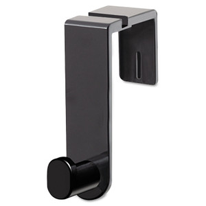 Safco Plastic Coat Hook, 1-Hook, 1.75 x 5.25 x 4, Black