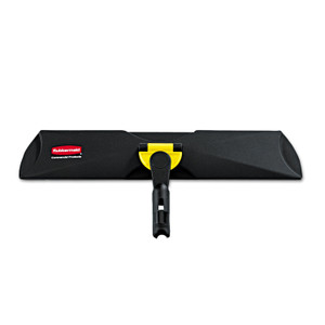 Rubbermaid Commercial HYGEN HYGEN Quick Connect Single-Sided Frame, 18w x 3 3/8d, Plastic, Black (RCPQ559BLA) View Product Image