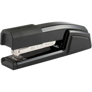 Bostitch Epic Antimicrobial Office Stapler - Staples Upto 25 Sheet - Holds Upto 210 Staple - Full Strip - Staple Size: 0.25" - Black