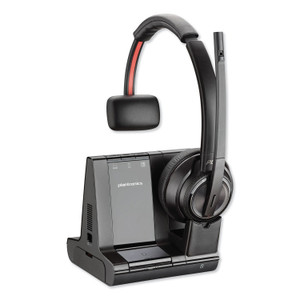 poly Savi W8210 Monaural Over The Head Headset, Black (PLNW8210) View Product Image