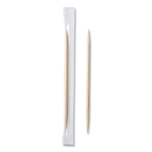 AmerCareRoyal Mint Cello-Wrapped Wood Toothpicks, 2.5", Natural, 1,000/Box, 15 Boxes/Carton (RPPRM115) View Product Image