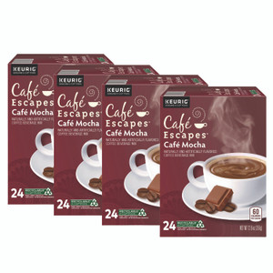Caf Escapes Mocha K-Cups, 24/Box, 96/Carton