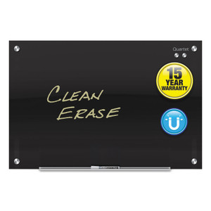 Quartet Infinity Glass Marker Board, 36 x 24, Black Surface (QRTG3624B) View Product Image