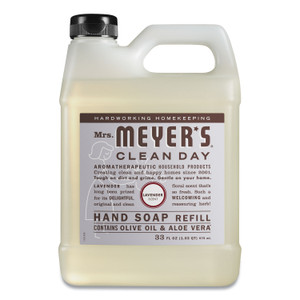 Mrs. Meyer's Clean Day Liquid Hand Soap Refill, Lavender Scent, 33 oz, 6/Carton