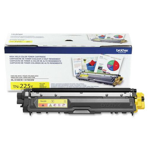 Brother TN225Y Original High Yield Laser Toner Cartridge - Yellow - 1 Each