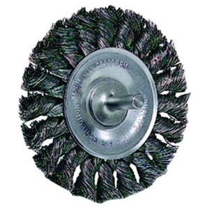 Weiler Standard Twist Knot Wire Wheel 3 In D X 3/8 In W .02 In Steel Wire 25 000 Rpm (804-17682) Weiler Standard Twist Knot Wire Wheel 3 In D X 3/8 In W .02 In Steel Wire 25 000 Rpm (804-17682)