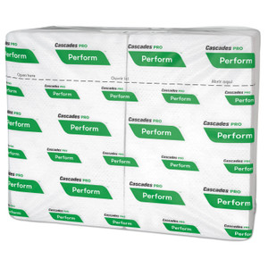 Cascades PRO Perform Interfold Napkins, 1-Ply, 6.5 x 4.25, White, 376/Pack, 16 Packs/Carton (CSDT410) View Product Image