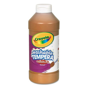 Crayola Artista II Washable Tempera Paint, Brown, 16 oz Bottle (CYO543115007) View Product Image
