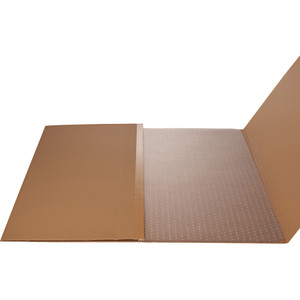 Lorell Rectangular Chairmat, Studded, Medium Pile, 46"x60", Clear (LLR25754) View Product Image