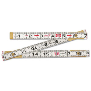 Wood Rule 6' Red End Flat Reading (182-066Fn)